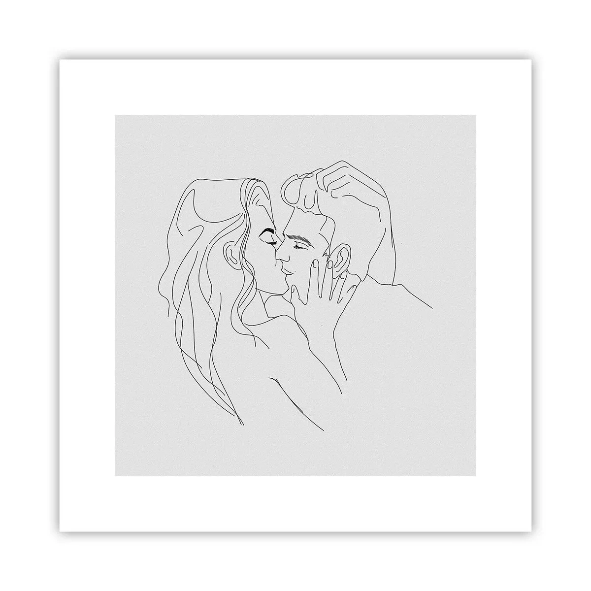 Poszter - Ugyanaz a vonalón - 30x30 cm