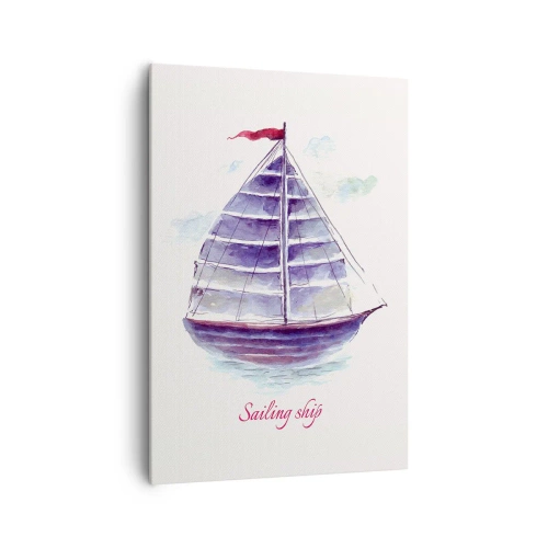 Vászonkép - Teli vitorlákat és nyugodt vizet - 70x100 cm