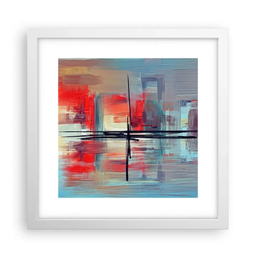 Poszter fekete keretben - Tájkép egy ismeretlen dimenzióban - 30x30 cm