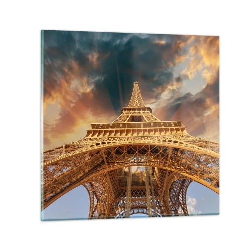 Üveg kép - Ahogy az emberiség eljutott az egekig - 50x50 cm