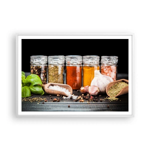 Poszter fekete keretben - Hogy az életnek legyen íze - 100x70 cm
