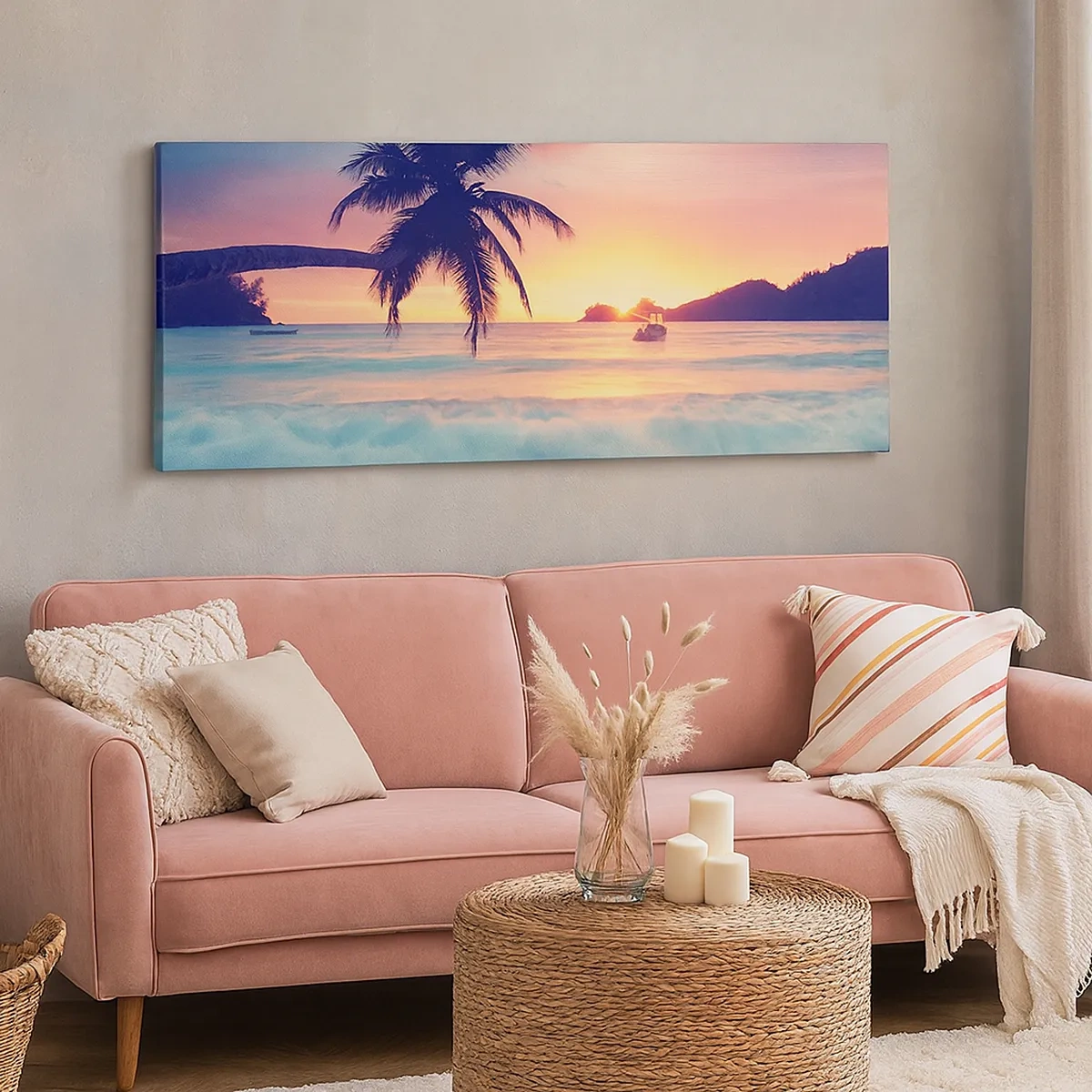 Vászonkép - Egy este az öbölben - 30x30 cm