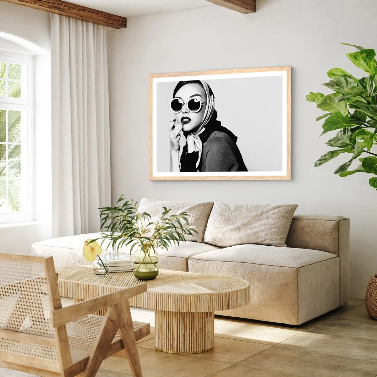 Poszter világos tölgy keretben - Üdvözlet a 60-as évekből - 40x30 cm