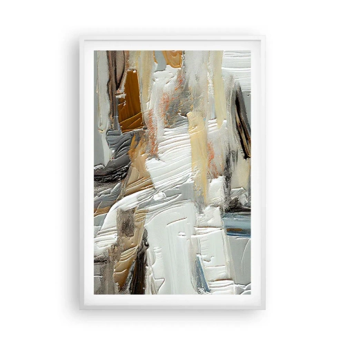 Poszter fekete keretben - Színes rétegződés - 61x91 cm