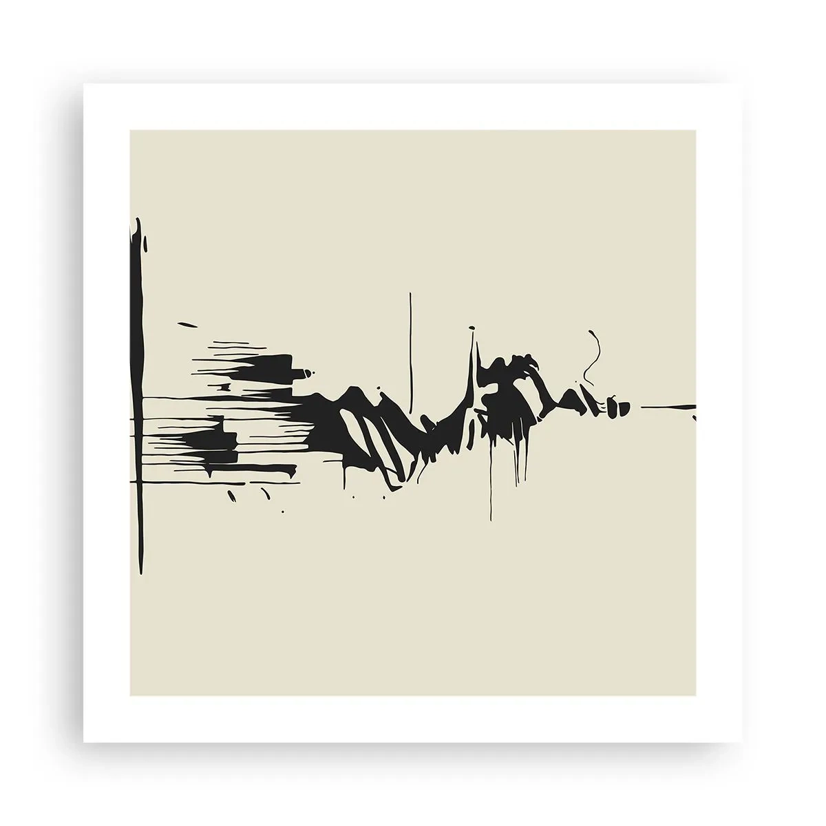 Poszter - Sietős absztrakció - 50x50 cm