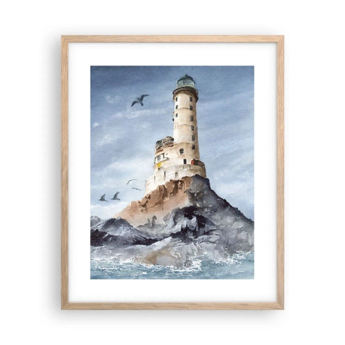 Poszter világos tölgy keretben - Legyőzhetetlen - 40x50 cm