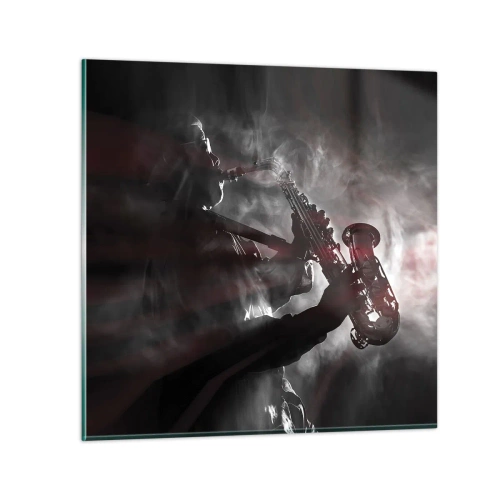 Üveg kép - A jazz párolgásban - 70x70 cm