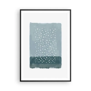 Poszter fehér keretben - Kéken nőtt - 70x100 cm