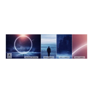 Fotótapéta Minta Öntapadós Deluxe Sticker - Már itt vannak... - Fantázia, Világegyetem, Tájkép - 100x30 cm