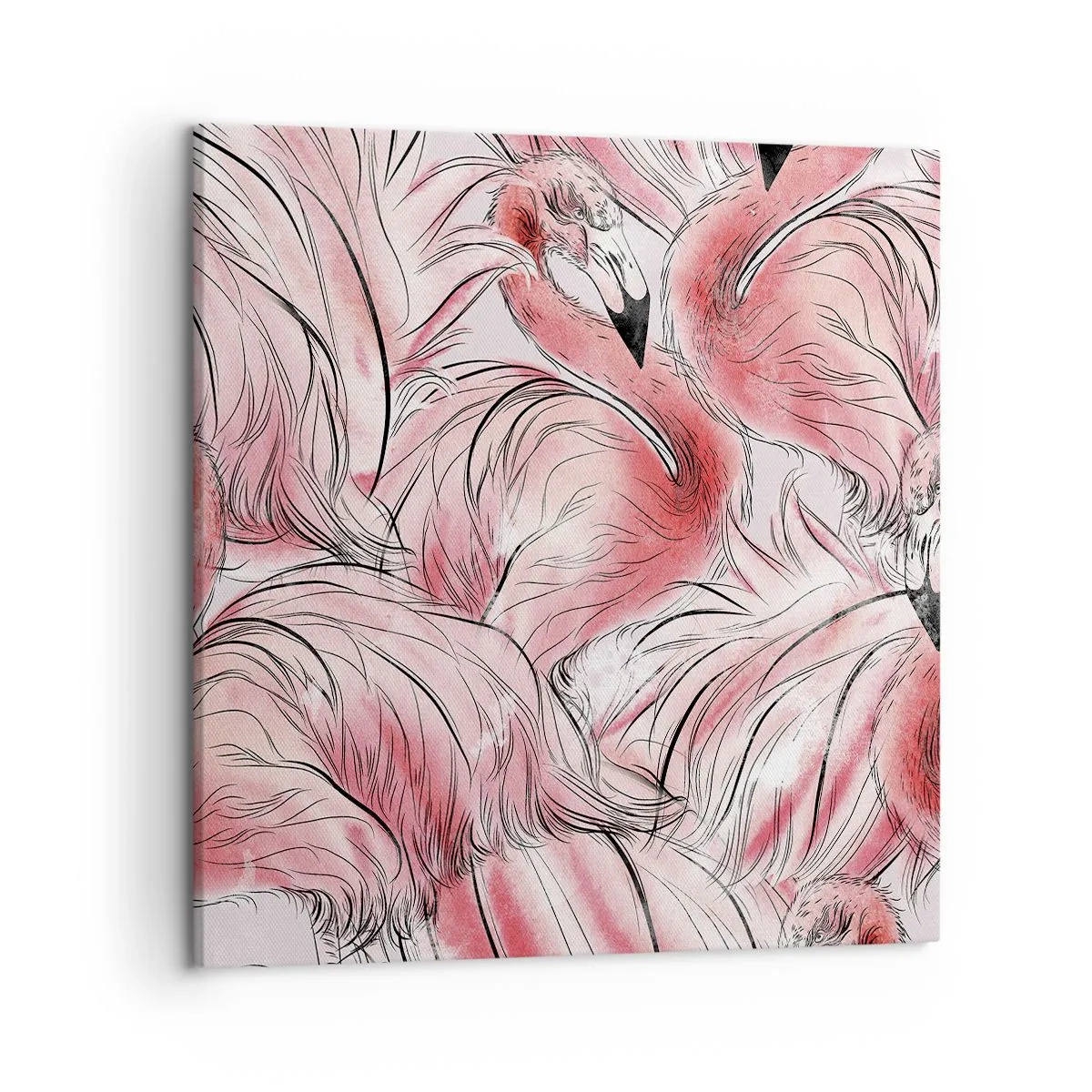 Vászonkép - Madári corps de ballet - 50x50 cm