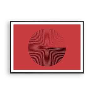 Poszter fehér keretben - Körkörös mozgás - 100x70 cm