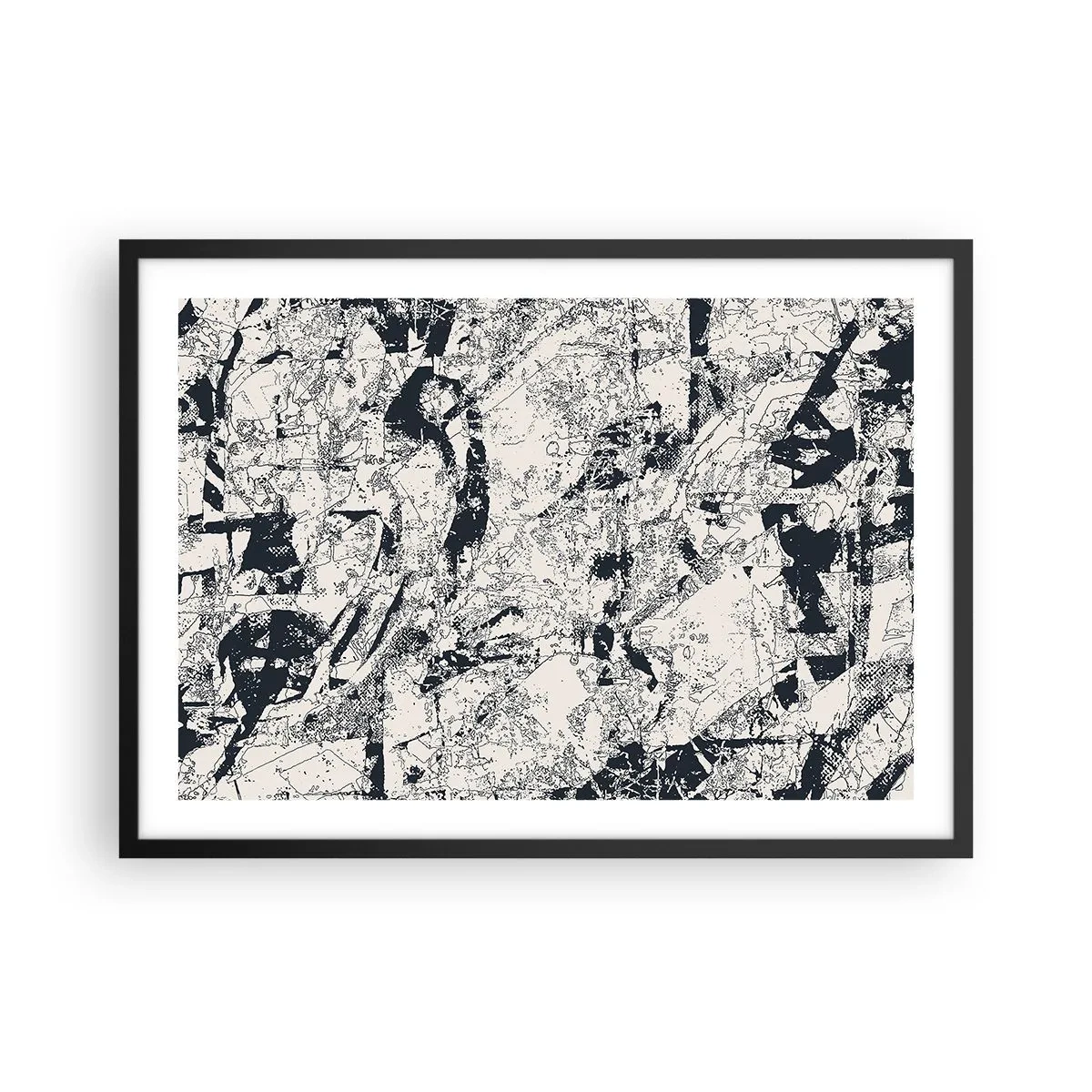 Poszter fehér keretben - Az ellentétek egymásba fonódása - 70x50 cm