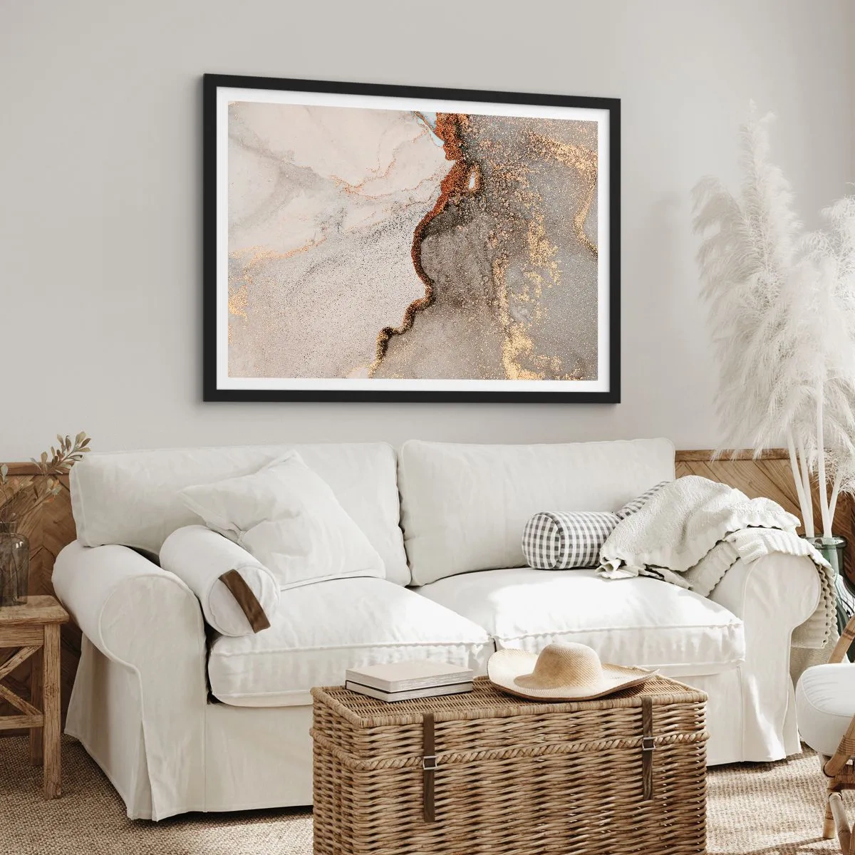 Poszter fehér keretben - A színek határán - 91x61 cm