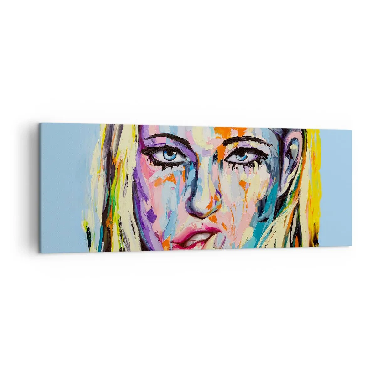 Vászonkép - Nézz egyenesen a szemébe - 140x50 cm