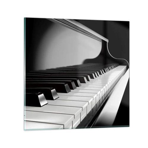 Üveg kép - A formák és színek harmóniája - 70x70 cm