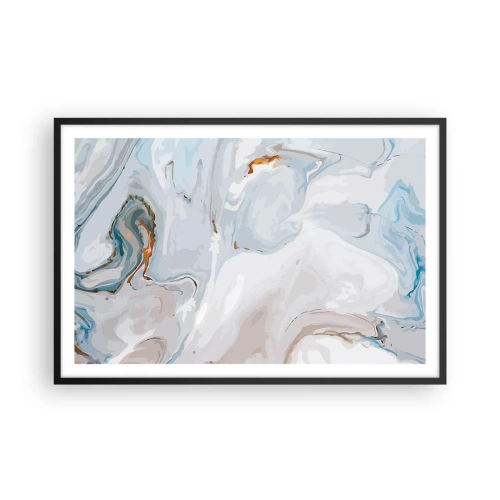 Poszter fehér keretben - Felhabzott fehér - 91x61 cm