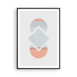 Poszter fehér keretben - A helyzet egyértelmű - 70x100 cm