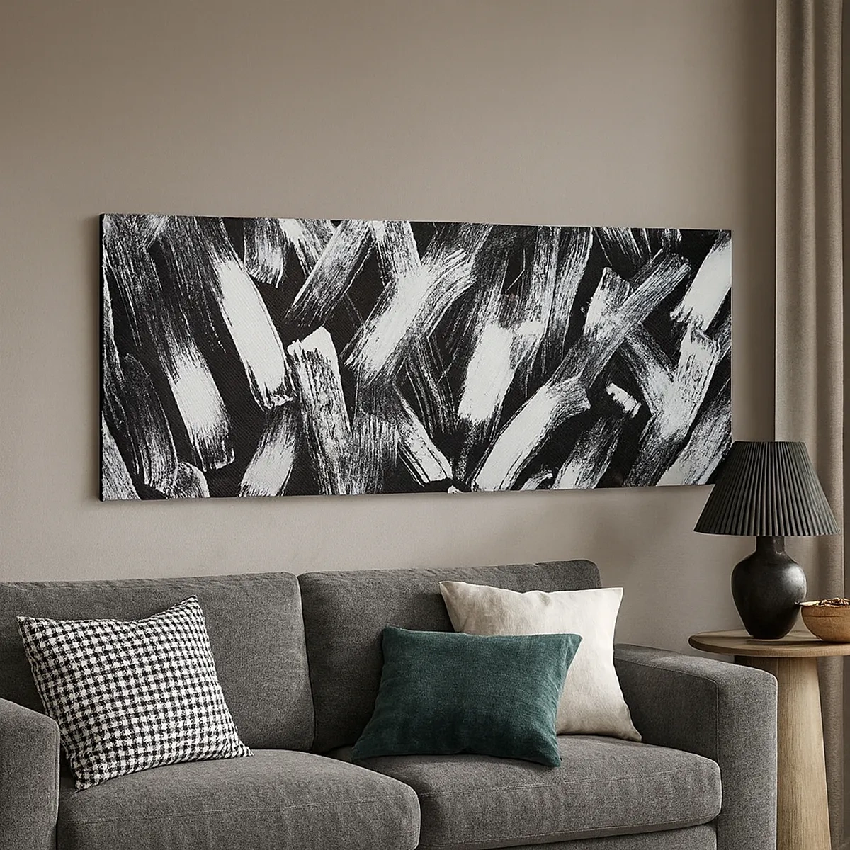 Vászonkép - Absztrakció az ipari szellemben - 30x30 cm