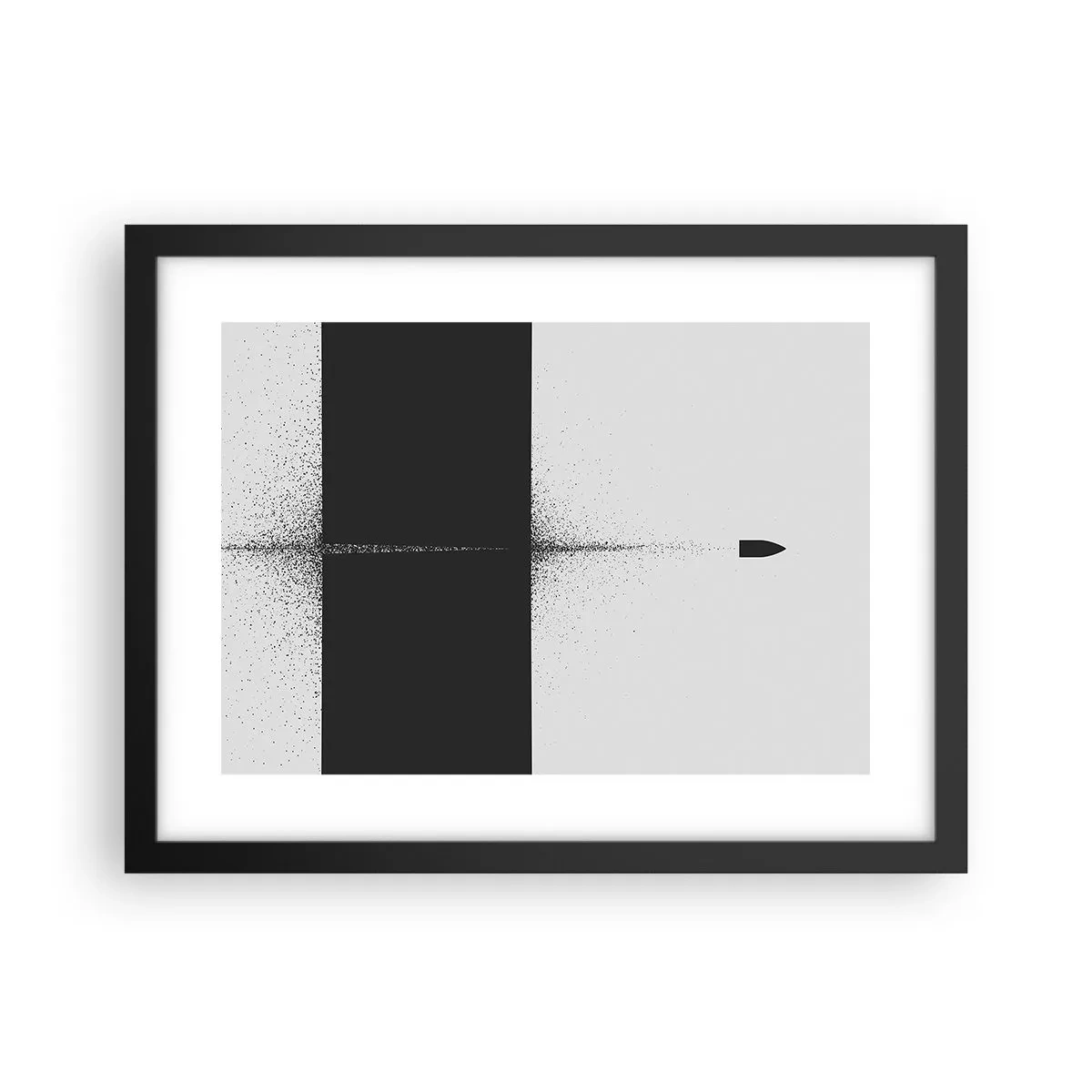 Poszter fehér keretben - Egyenesen a cél felé - 40x30 cm