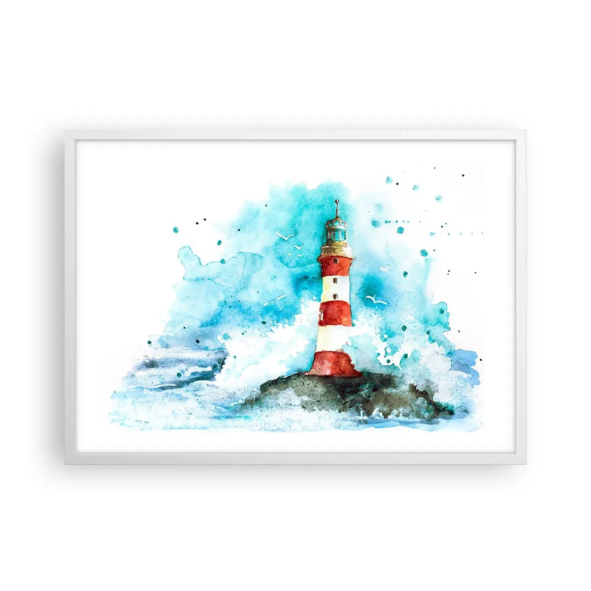 Poszter fekete keretben - Az elemek egysége - 70x50 cm