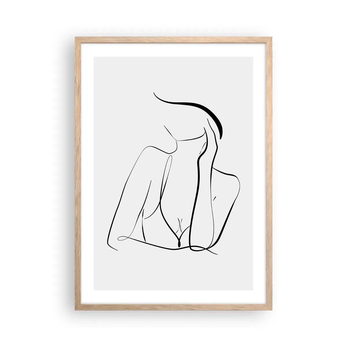 Poszter világos tölgy keretben - Az álmok hullámán - 50x70 cm