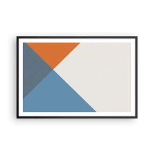 Poszter fehér keretben - Szögben… - 91x61 cm