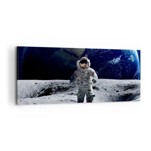 Vászonkép - Üdvözlet a Holdról - 100x40 cm