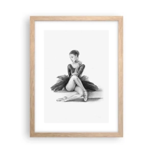 Poszter világos tölgy keretben - A tánccal elvarázsolva - 30x40 cm