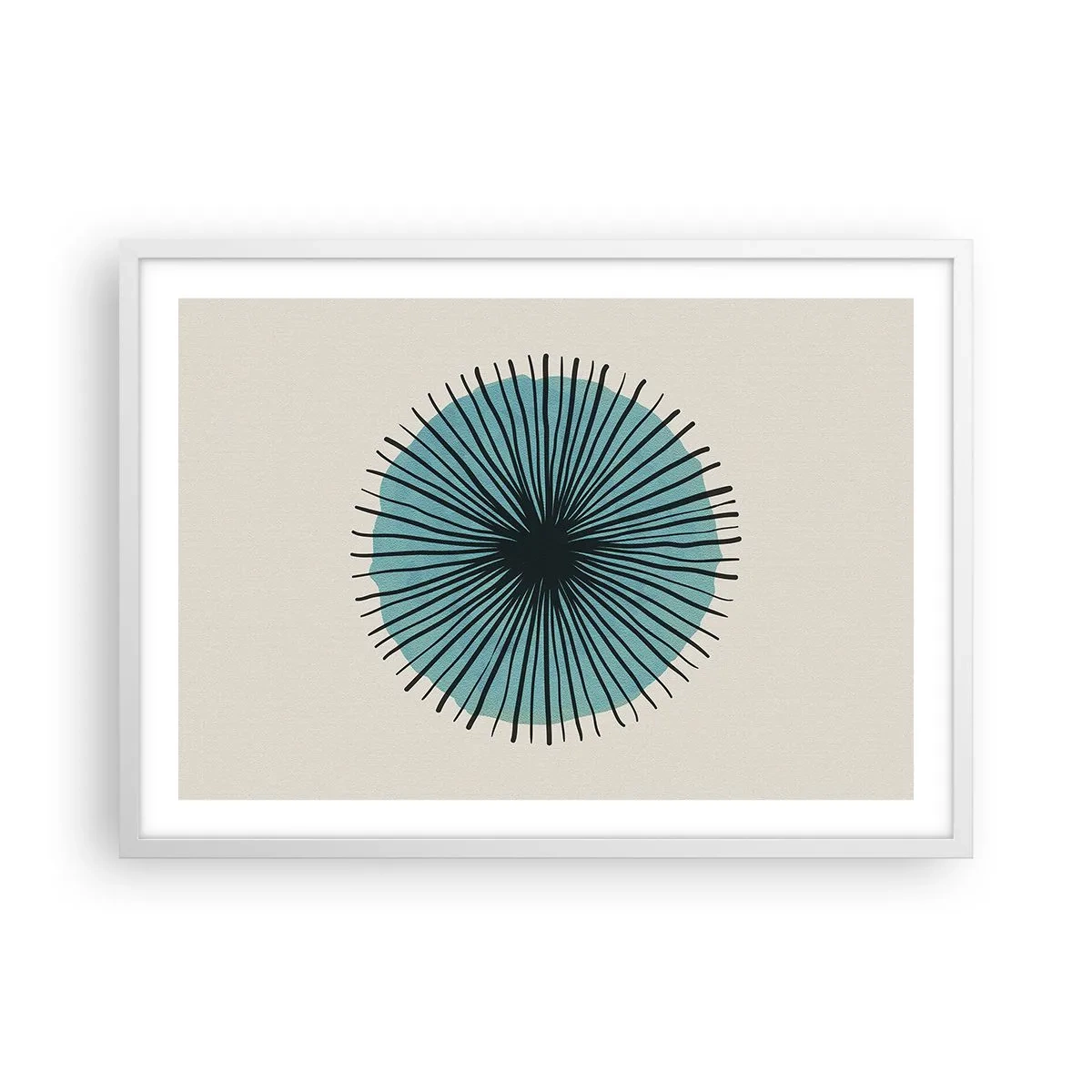 Poszter fekete keretben - Ragyogóan a kékben - 70x50 cm