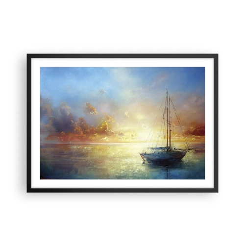 Poszter fehér keretben - Egy arany öbölben - 70x50 cm