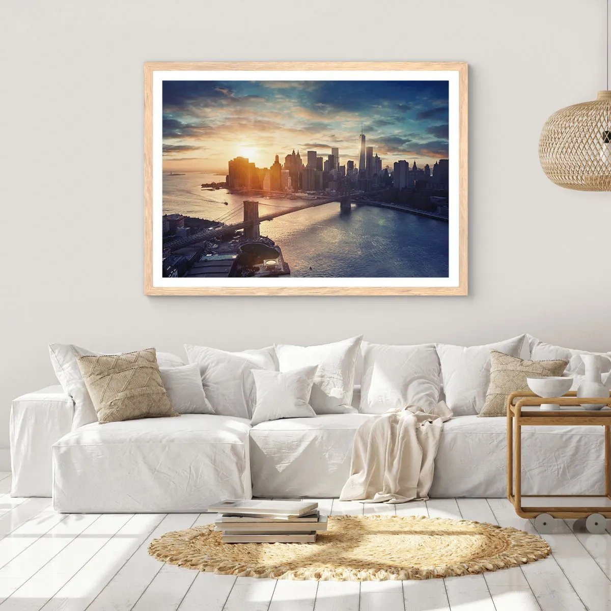 Poszter világos tölgy keretben - Nyugati kultúra emlékműve - 50x40 cm