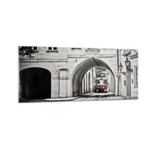 Üveg kép - A város labirintusán keresztül - 100x40 cm