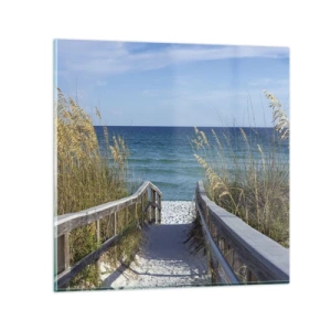 Üveg kép - Napsütésben, szélben - 40x40 cm