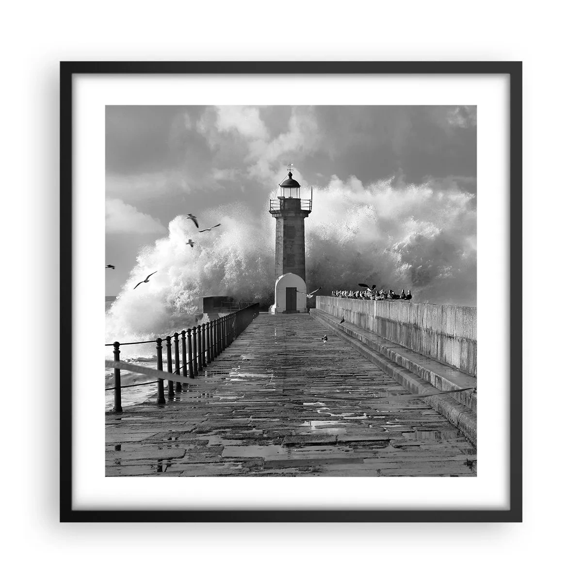 Poszter fehér keretben - Rettenthetetlen - 50x50 cm