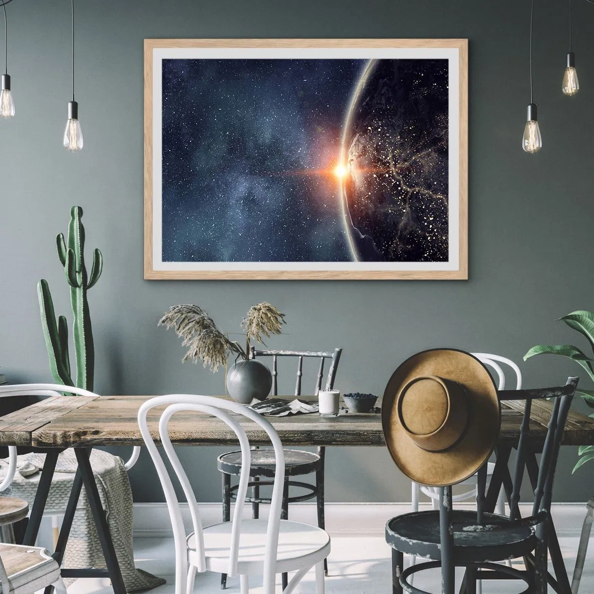 Poszter világos tölgy keretben - Új perspektívában - 70x50 cm