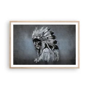 Poszter világos tölgy keretben - Vissza a gyökerekhez - 91x61 cm