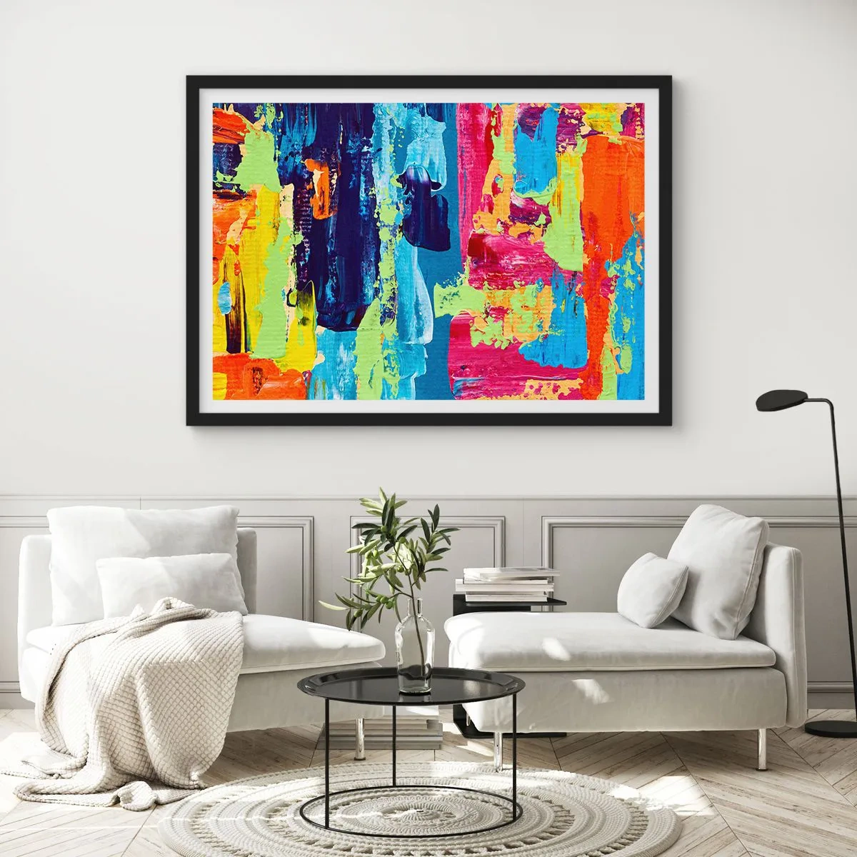 Poszter fehér keretben - Az élet gyönyörű! - 70x50 cm