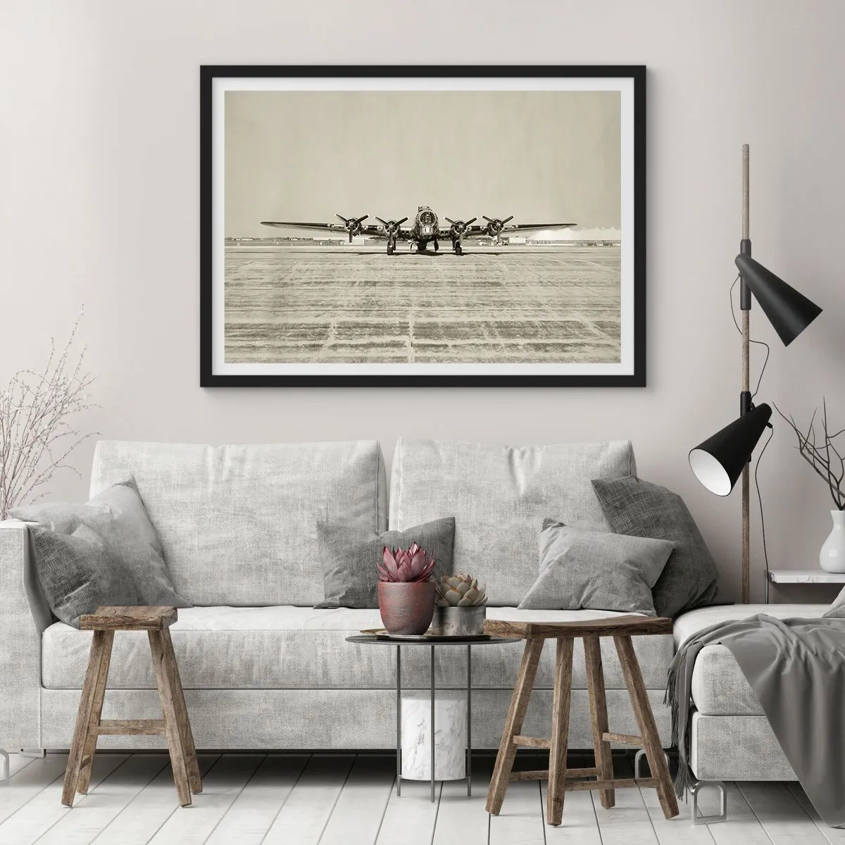 Poszter fehér keretben - Mint mindig készen - 70x50 cm
