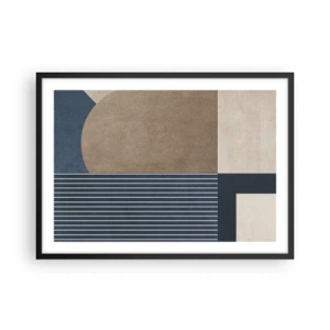 Poszter fehér keretben - Az egyszerűség és a kerekség kompozíciója - 70x50 cm