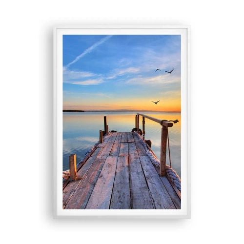 Poszter fekete keretben - Menj egyenesen a nap felé - 70x100 cm