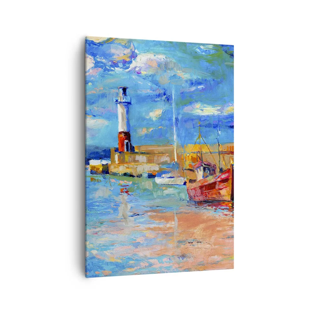 Vászonkép - Egy délután a szivárványos öbölben - 70x100 cm