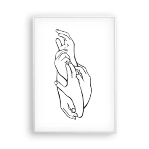 Poszter fekete keretben - Jó érintés - 70x100 cm