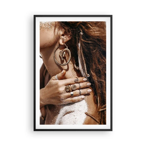 Poszter fehér keretben - Az érintetlen tengerpart királynője - 61x91 cm