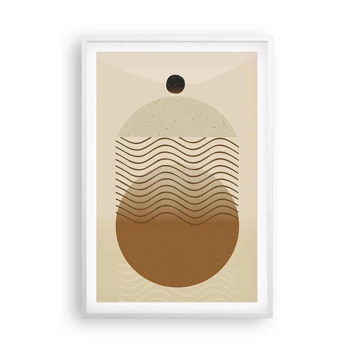 Poszter fekete keretben - A geometriai formák eredetéről - 61x91 cm