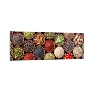 Üveg kép - A világ összes íze - 90x30 cm