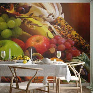 Fotótapéta Standard Eco - Bőség kosara - Gasztronómia, Gyümölcs, Zöldségek - 150x105 cm