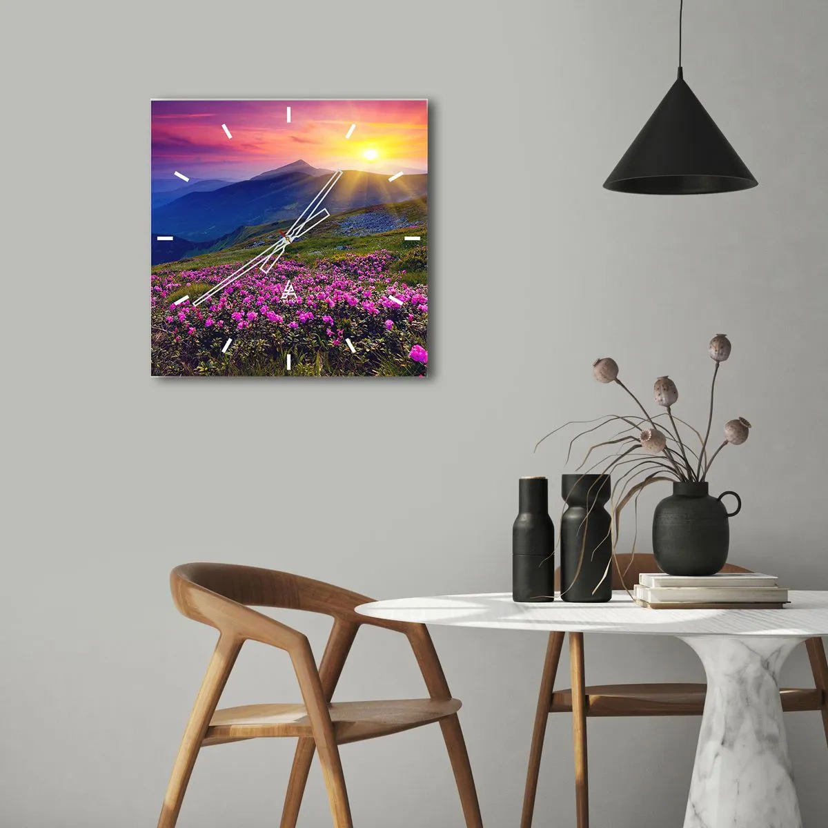 Falióra, Óra - … És körülötte hegyi fenyő és gyógynövények illata - 30x30 cm