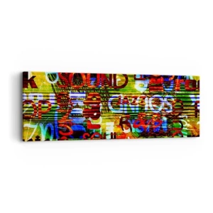 Vászonkép - A hang mindegyik színe - 90x30 cm