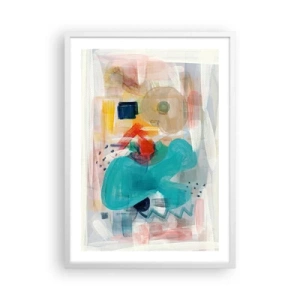 Poszter fekete keretben - Színes játék - 50x70 cm