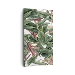 Vászonkép - Smaragd-lila bozót - 45x80 cm